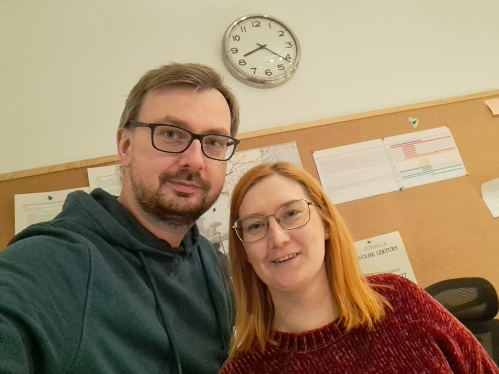 Zarząd Fundacji Wolne Lektury: Paulina Choromańska i Radosław Czajka